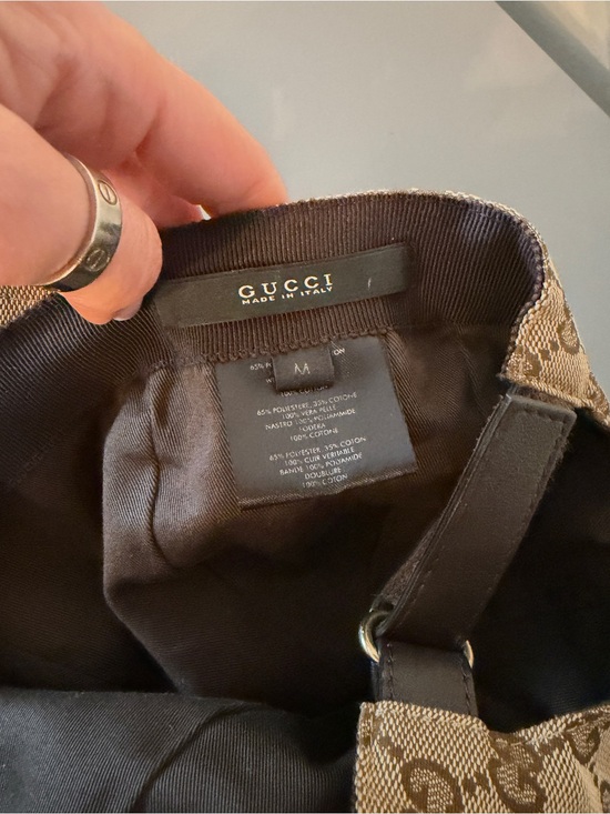 Gucci GG Canvas Cap with Signature Web Stripe - Beige & Brown main image 6